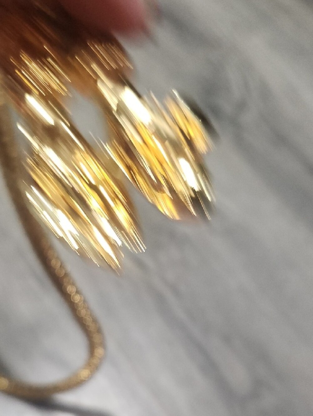 Gold Snake Chain Clasping Hands Vintage DL AULD Necklace/Belt - Picture 6 of 6